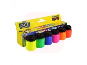 Tinta Guache 06 Cores Neon - Acrilex