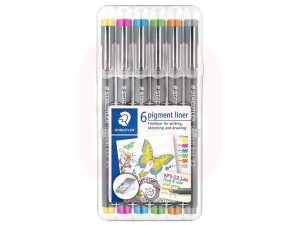 Caneta Técnica 0,3mm  Kit 6 cores - Staedtler