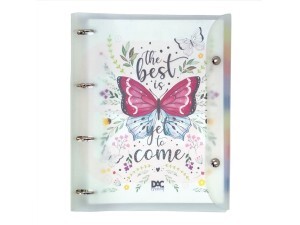 Fichário Universitário Trendy Borboleta + 192 Folhas