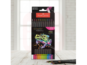 Ecolápis de Cor Supersoft Neon 12 cores - Faber-Castell