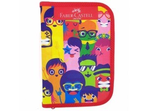 Estojo Escolar Carinhas - Faber-castell